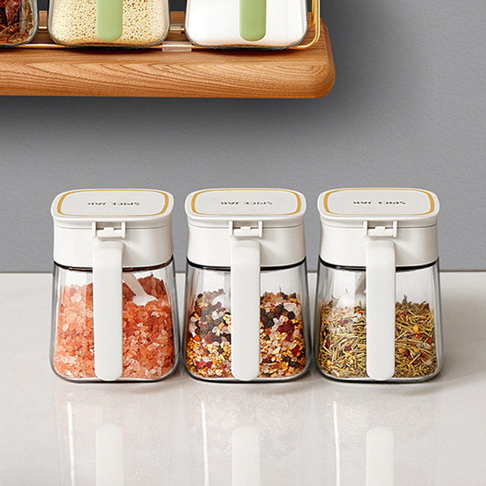 원터치 스푼 양념통 설탕 고추가루 조미료통 소금통 300ml - 상세 이미지 3