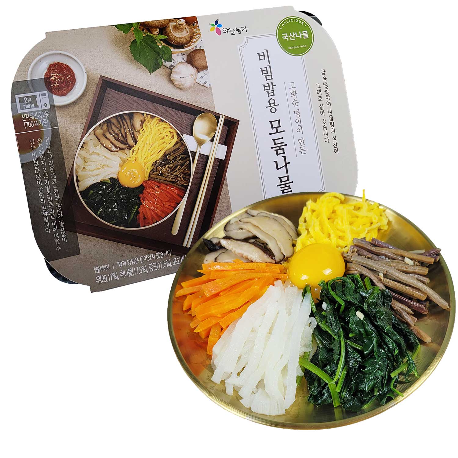 하늘농가 비빔밥용 모둠나물 160g - 상세 이미지 2