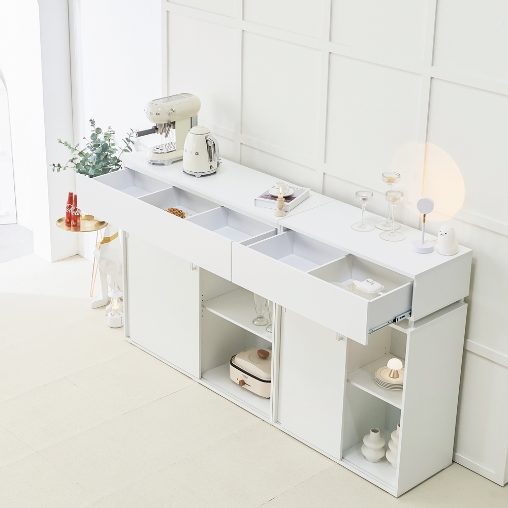 아르멜 슬라이드 슬라이딩 수납장 공간분리 미닫이 안방 800