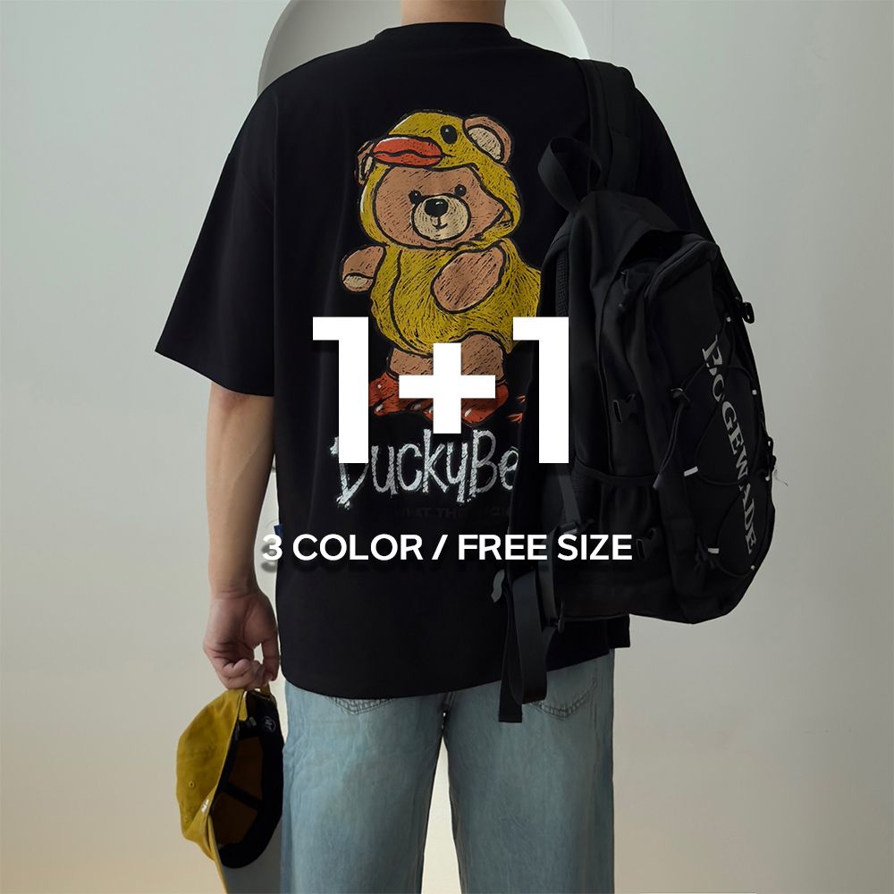 1+1 남자프린팅반팔 냉감티셔츠 쿨티 - 상세 이미지 2