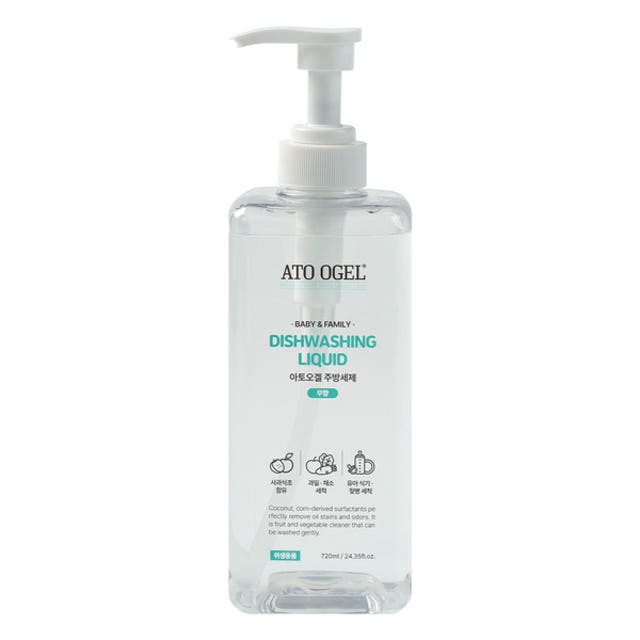 아토오겔 주방세제 젖병세정제 과일 야채세척 설거지 720ml