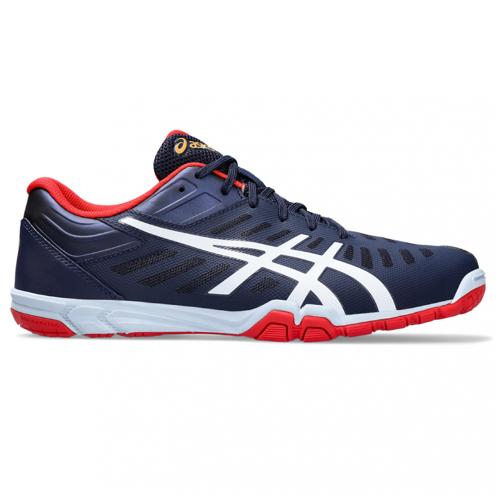 아식스 Asics 어택 엑스카운터2 탁구화 2E 1073A002 네이비x레드 - 상세 이미지 2