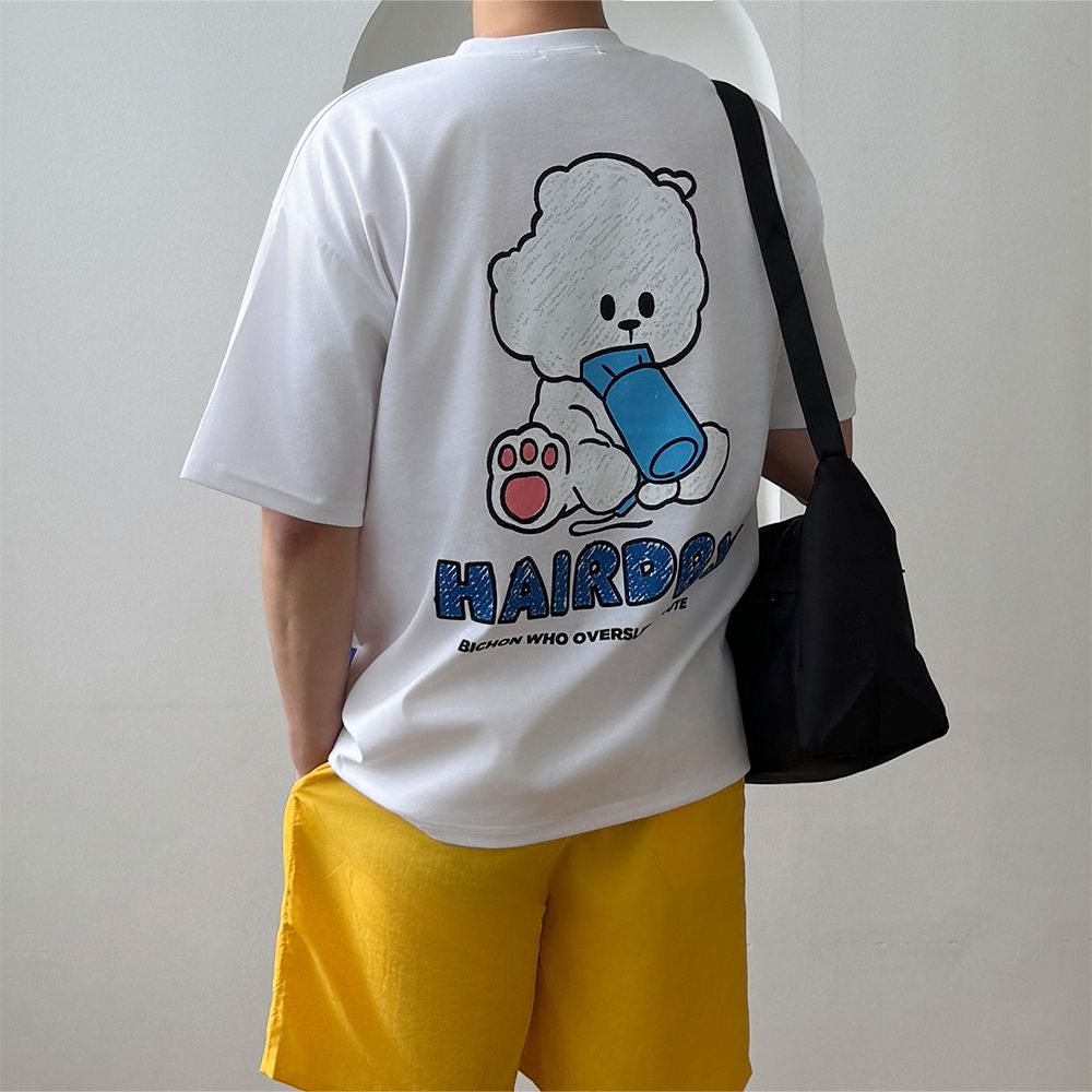 쿨링티 짐웨어오버핏 남자프린팅반팔티 - 상세 이미지 2