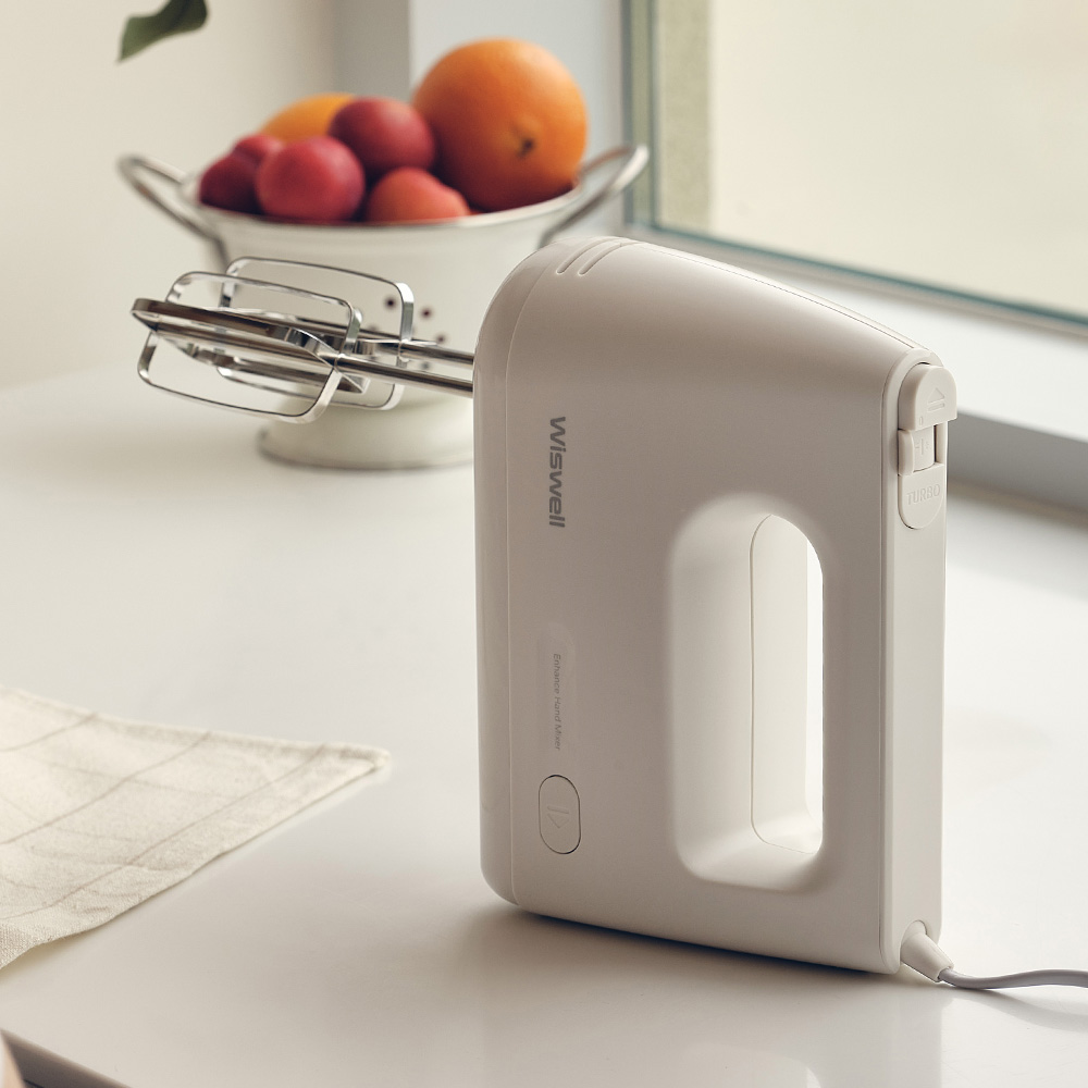 위즈웰 인헨스 휘핑기 핸드믹서 베이킹 거품기 머랭 믹싱 기계 전동 가정용