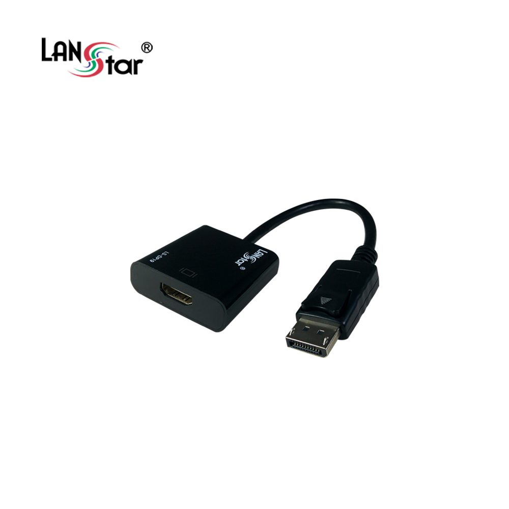 랜스타 LS-DP19 신호변환기 디스플레이포트 DP to HDMI 0.2M - 상품 이미지