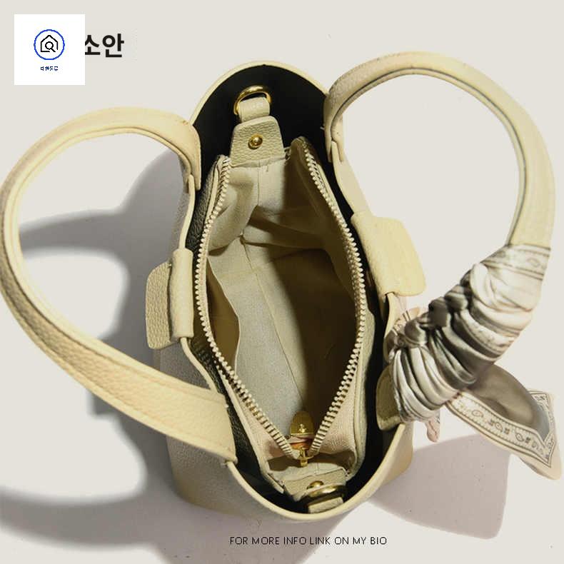 원통가방 미니 버킷백 스카프 - 상세 이미지 4