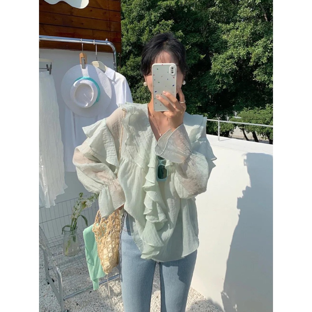 조선의 사랑꾼 48회 강수지 블라우스 쉬폰 세련된 의상 옷 패션 - 상세 이미지 2
