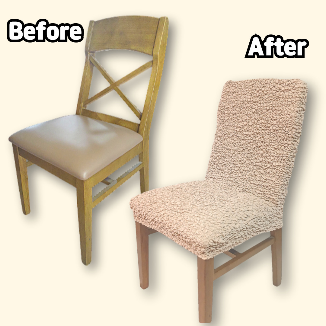 패브릭 식탁의자 커버 리폼 천갈이 가죽교체 시트 덮개
