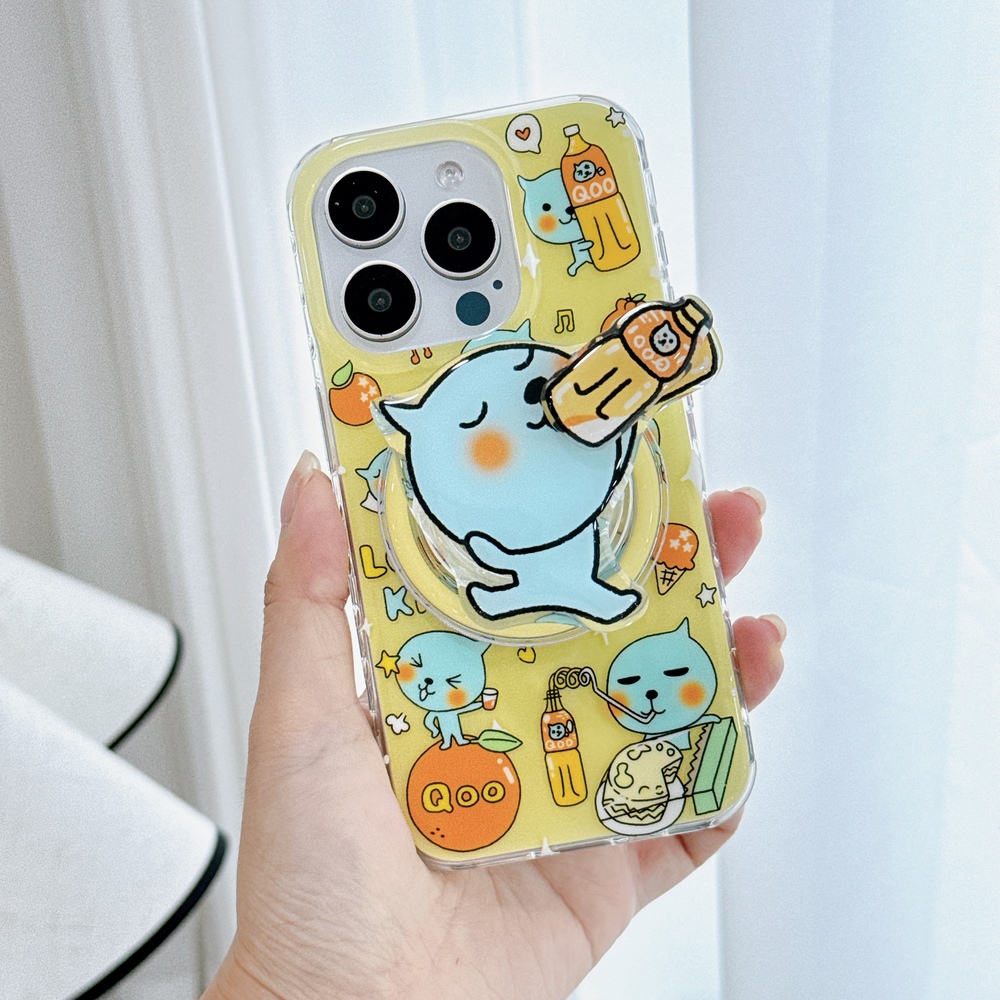 아이폰15 프로 케이스 쿠우쿠우 맥세이프 그립 톡세트