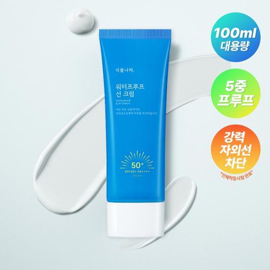 식물나라 워터프루프 선크림 100mL, SPF50+ PA++++