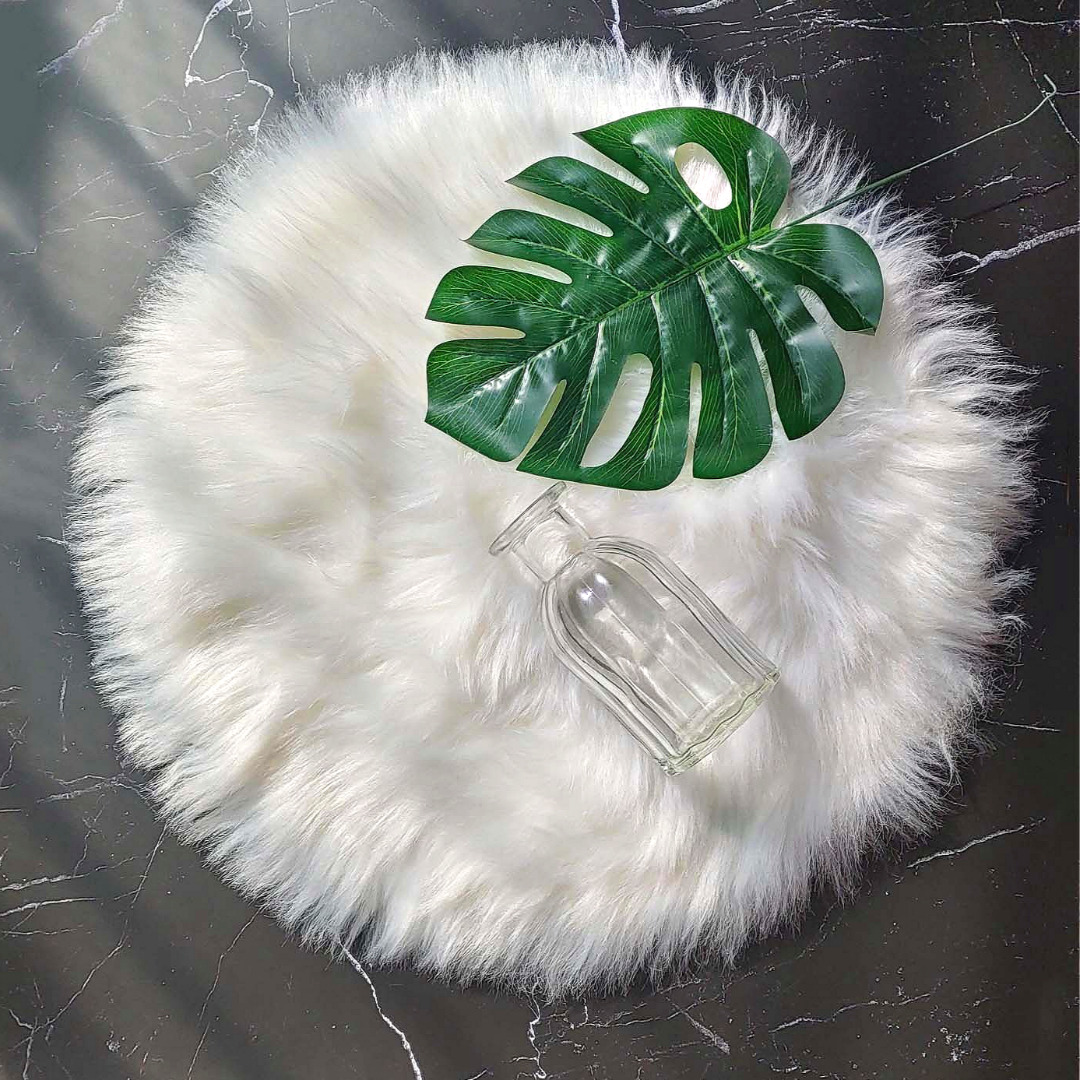 인조 양털 양모 러그 원형 미니 대형 털러그 카페트 80cm