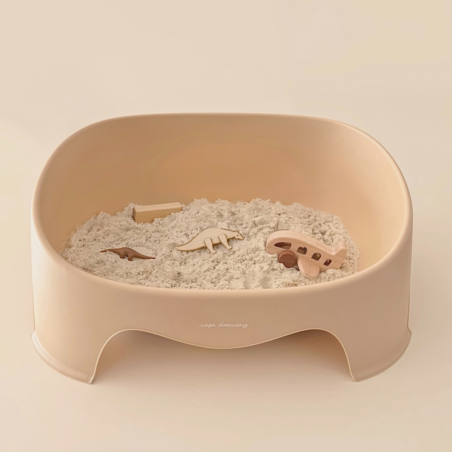 까사드로잉 아기 모래놀이 테이블 촉감놀이 감각 발달 완구