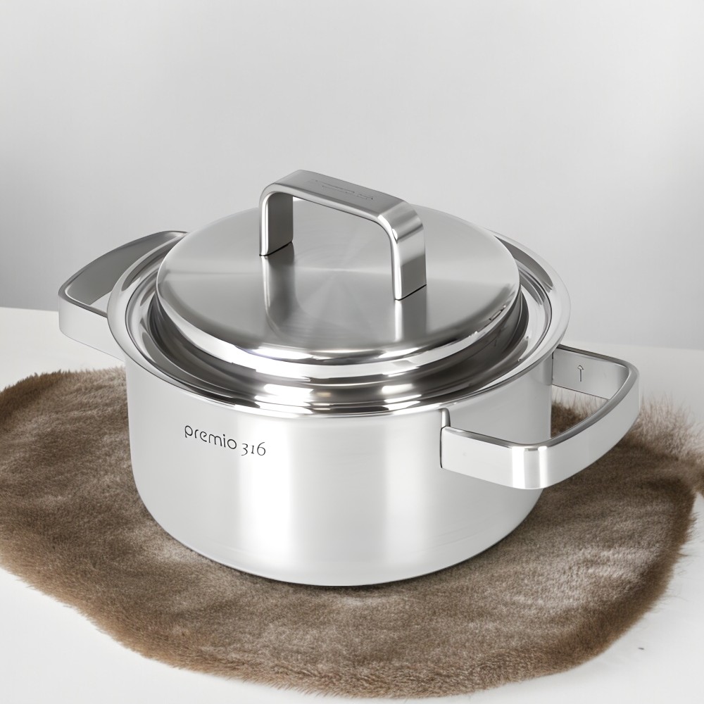 엘솜 통5중 스테인리스 316 냄비 찌개 인덕션 18cm - 메인 이미지