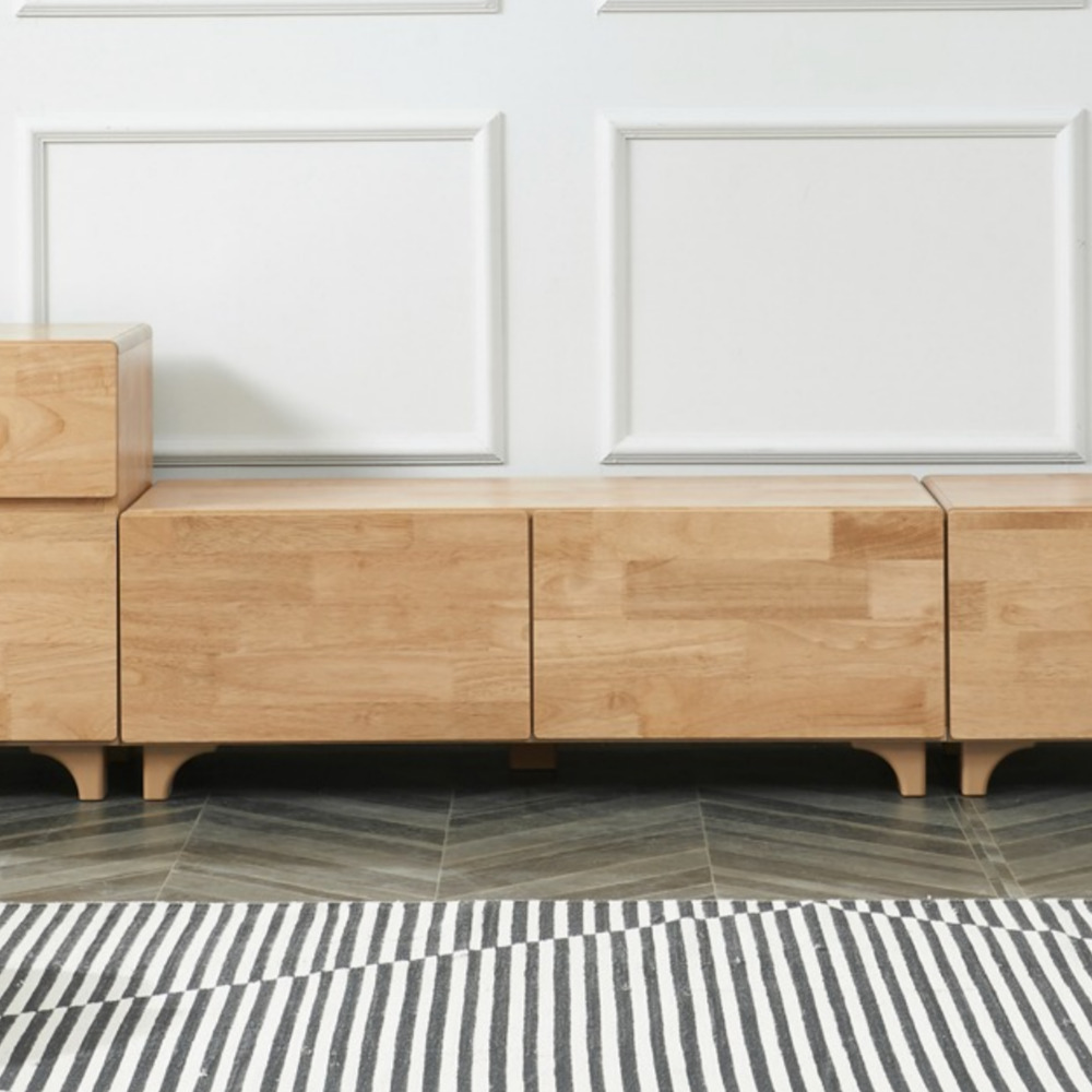 1단 고무나무 1000tv장 높은 tv다이서랍장 티브다이 모던티비다이