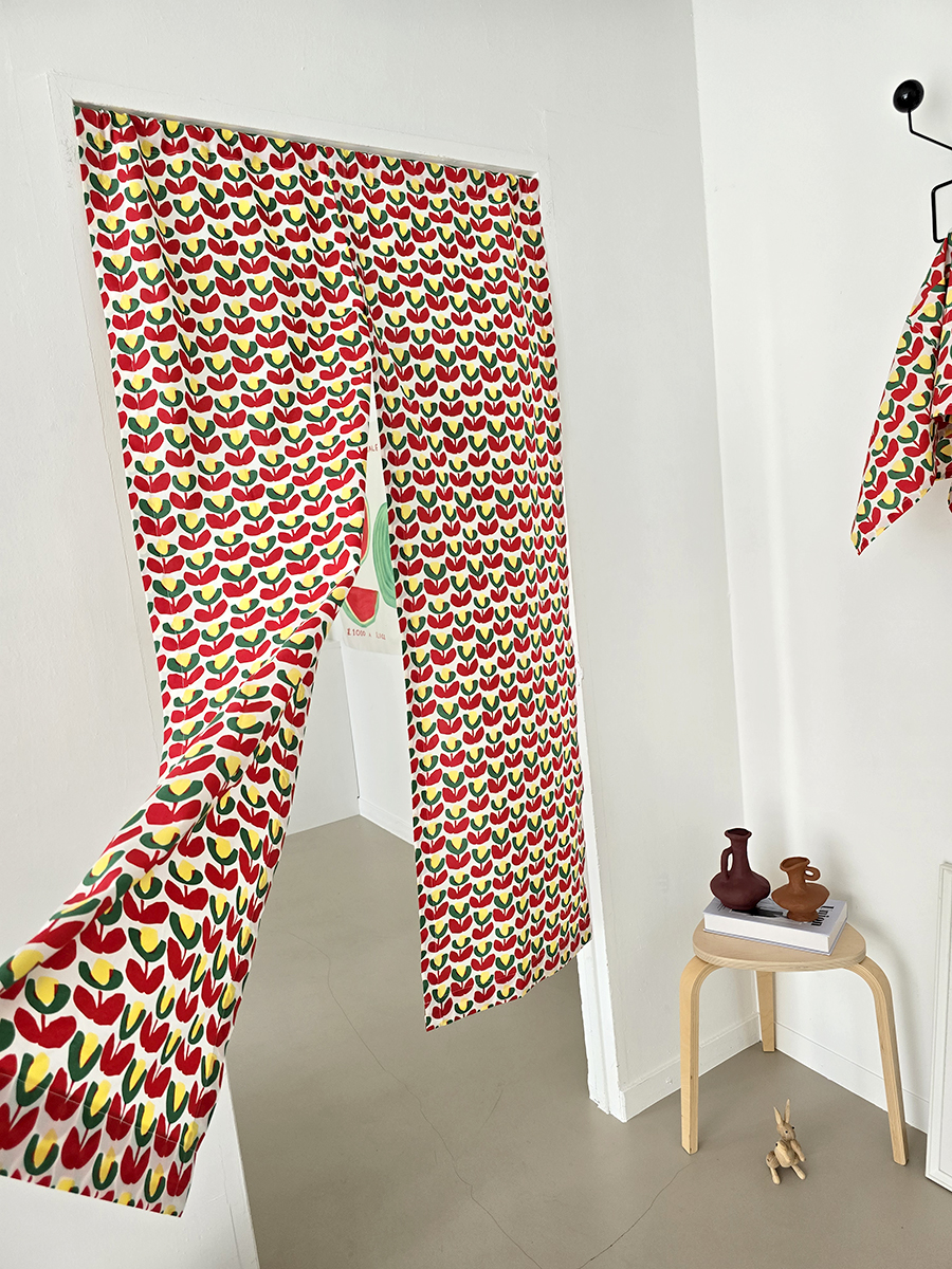 블랑쉬 라도노추추 레드 튤립 60수 바란스커튼 90x160 (자체제작) - 상세 이미지 3