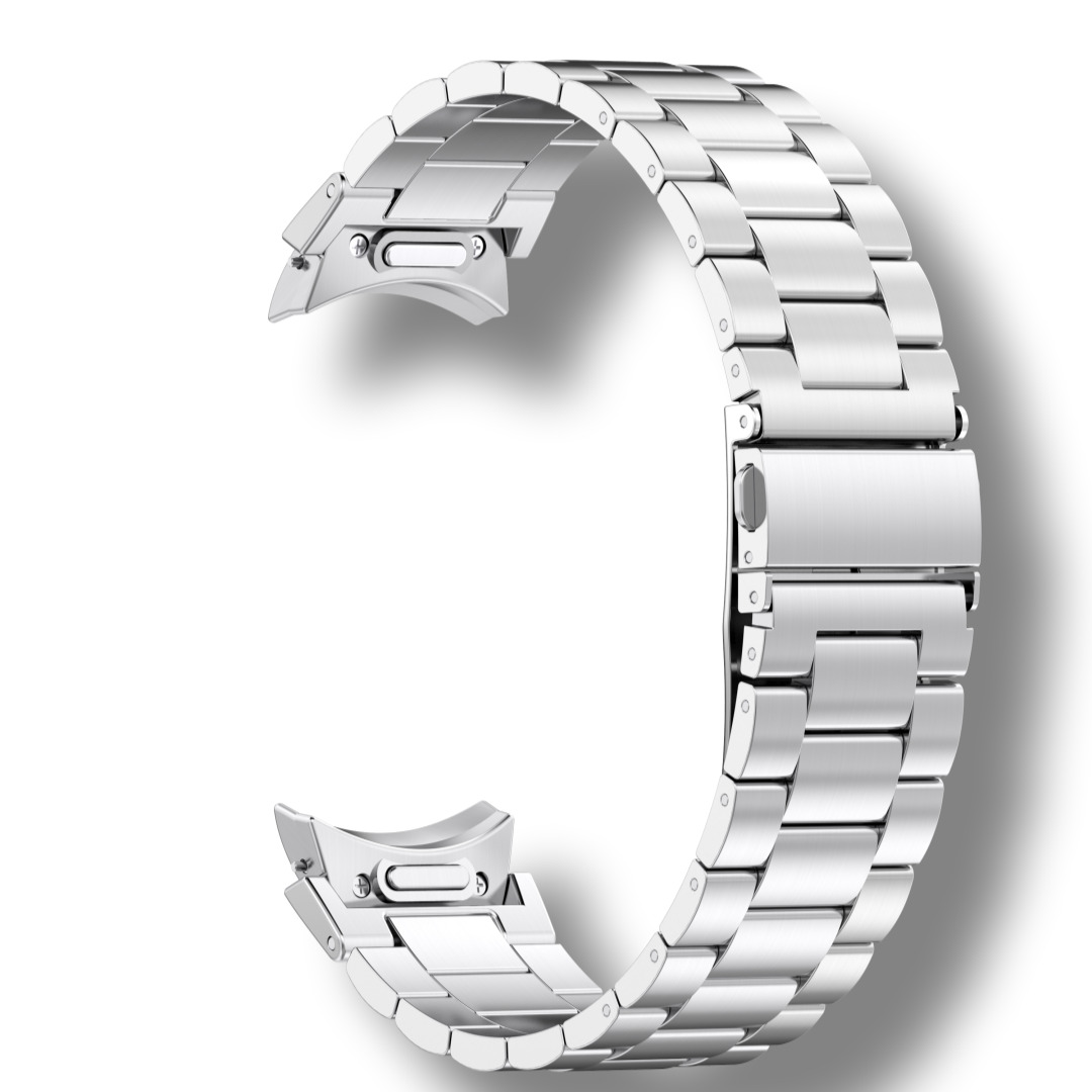 갤럭시워치 7 6 스트랩 메탈 밴드 강화유리 하드 케이스 3종 세트 - 상세 이미지 3