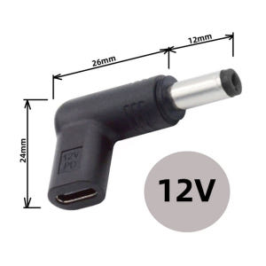 C타입 to 12V DC 노트북 변환 젠더 컨버터 외경 5.5mm 내경 ... 개봉기 | 실사용 후기 - 상품 이미지 4