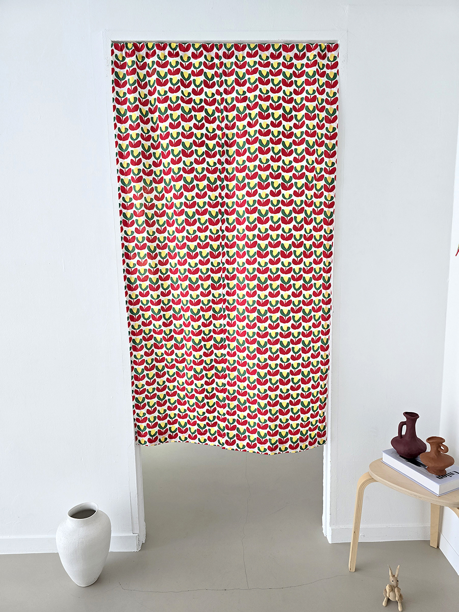 블랑쉬 라도노추추 레드 튤립 60수 바란스커튼 90x160 (자체제작) - 상세 이미지 2