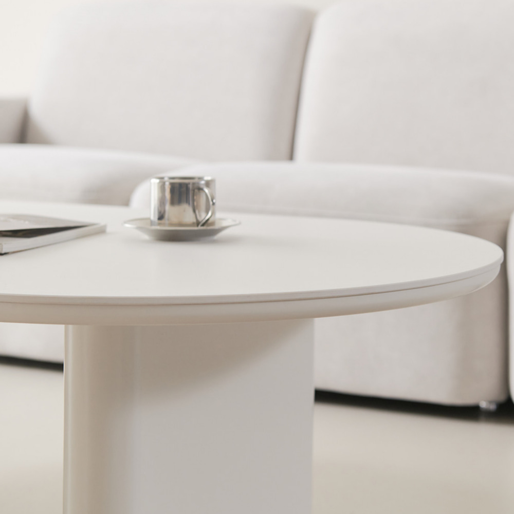 플라워 타원 템바보드 세라믹 높은 소파테이블 쇼파테이블 좌식