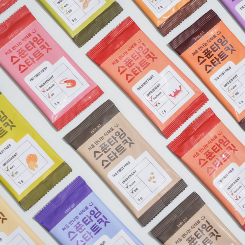 [10종 알러지 테스트] 스푼타임 아기 중기 초기 큐브 이유식 토핑 가루 알레르기 도입 시스템 밀키트 스타트킷