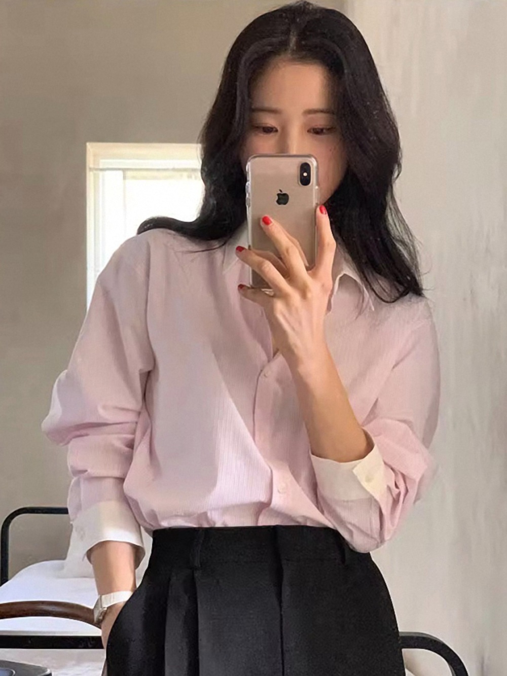조선의 사랑꾼 28회 박지은 긴팔 셔츠 하객룩 정장 의상 옷 패션 - 상세 이미지 2