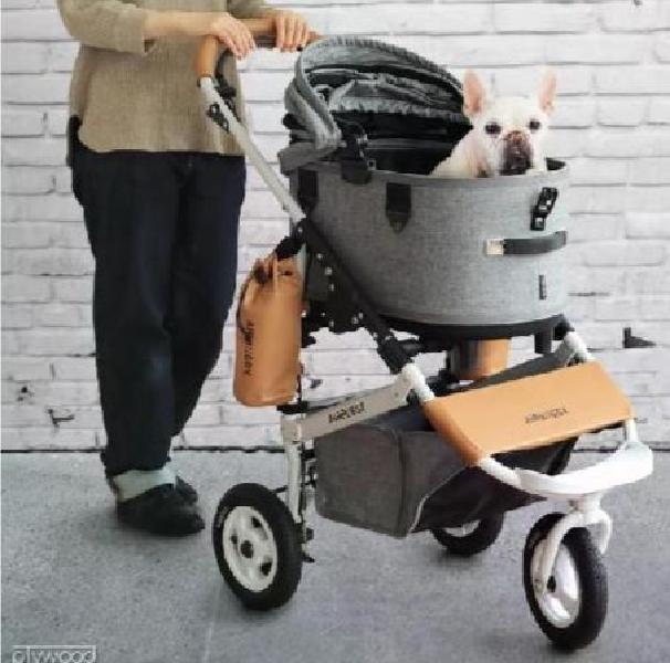 에어버기 돔3 블러썸 레귤러 대형견 중형견 강아지 고양이 접이식 브레이크 모델 개모차