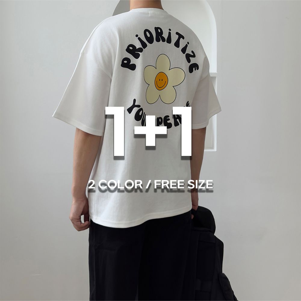1+1 쿨링티 남자박스티 헬스오버핏반팔 - 상세 이미지 2