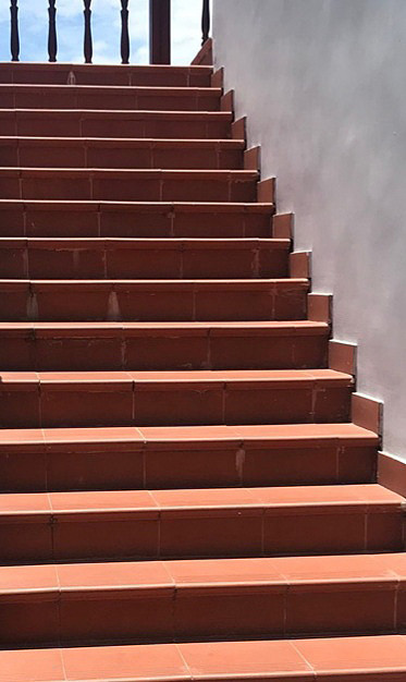 테라코타타일 계단석 레드 / 하다건재 점토타일