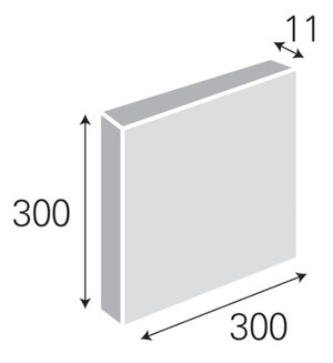 테라코타타일 300x300x11T 그레이 외벽 바닥타일 겸용 / 하다건재 점토타일