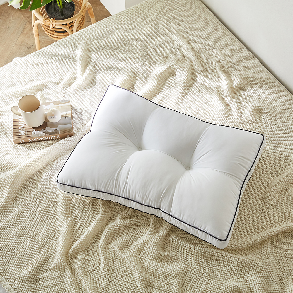 이불연구소 빨아쓰는 아늑베개 50x70 알러지 원단 경추베개 일자목 거북목 낮은 수면베개