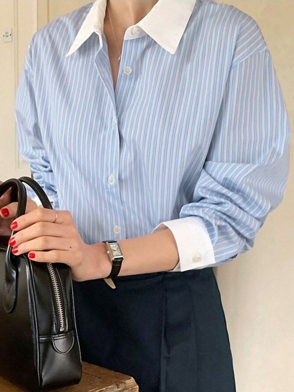 조선의 사랑꾼 28회 박지은 긴팔 셔츠 하객룩 정장 의상 옷 패션 - 상세 이미지 3