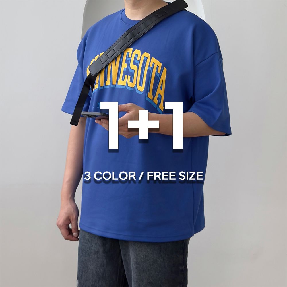 1+1 쿨티셔츠 남자프린팅반팔 - 상품 이미지