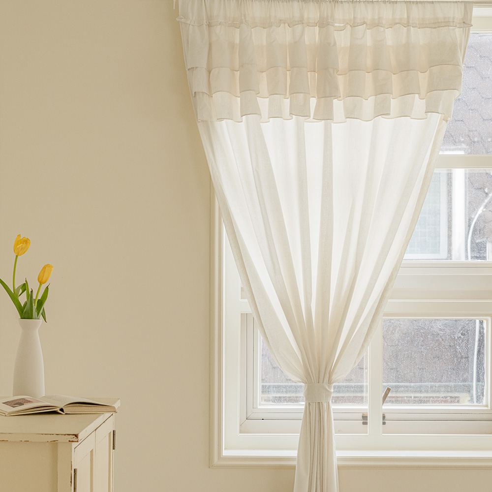 바자르 모로코 광목 순면 책장 주방 가림막커튼 공간분리 창문형 가리개커튼