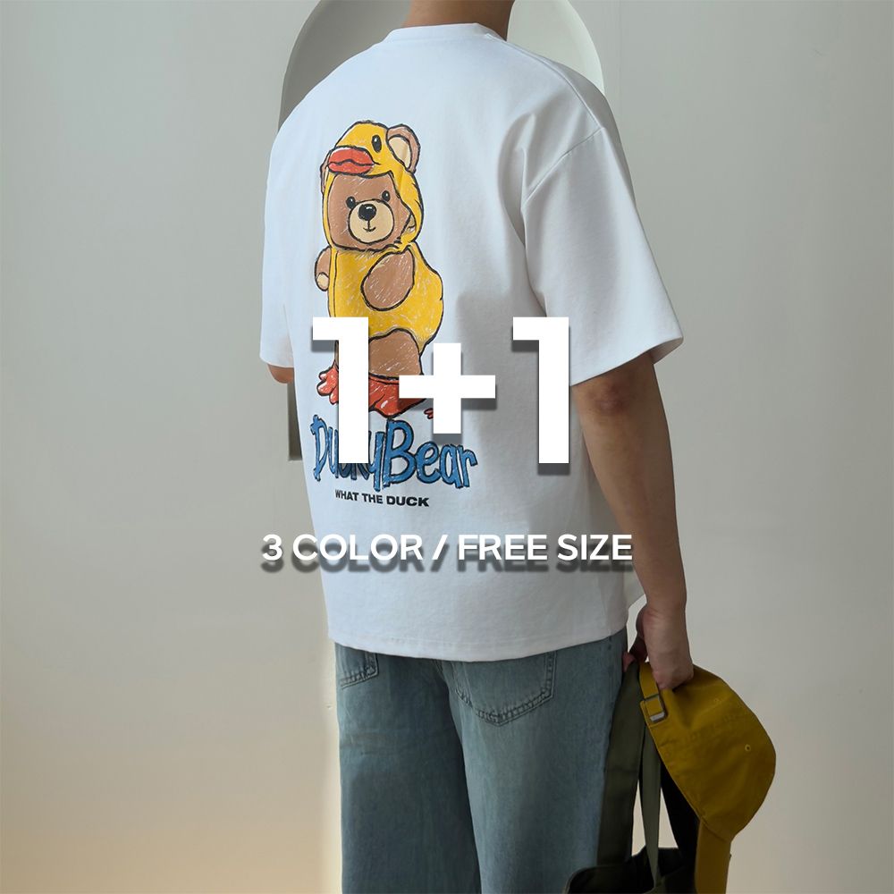 1+1 남자프린팅반팔 냉감티셔츠 쿨티 - 상세 이미지 3