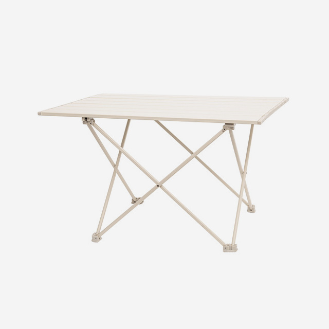 KOOLMAN 쿨맨 캠핑테이블 알루미늄 경량 접이식 L, 아이보리