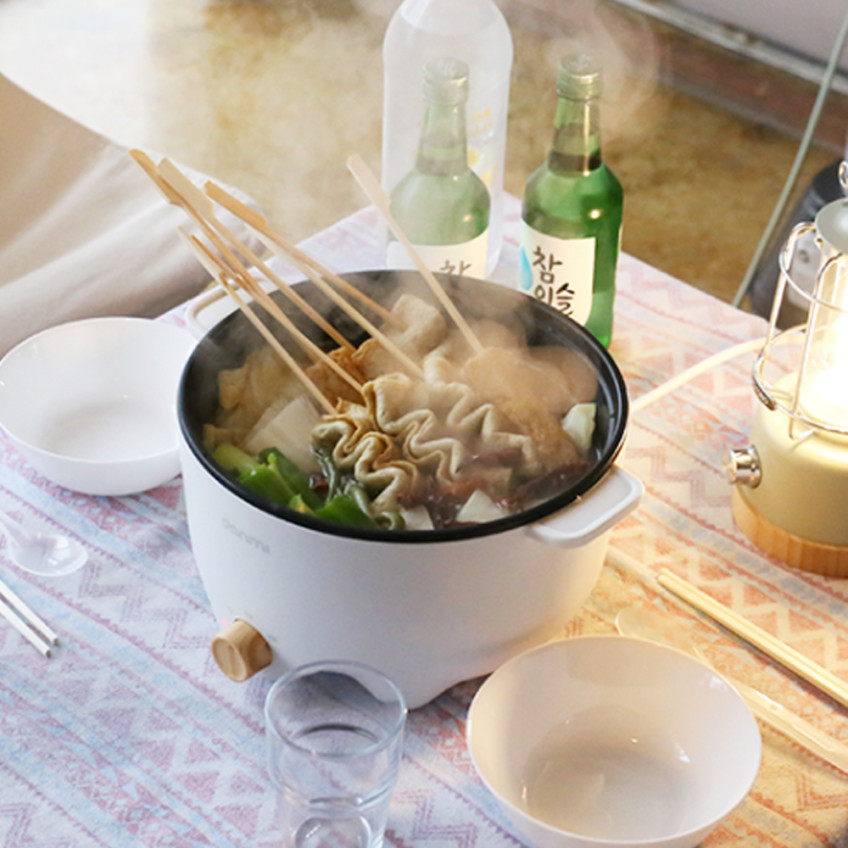 단미 멀티쿠커 전기냄비 찜기 찜솥 프라이팬 그릴 샤브샤브 여행용 캠핑용 전골냄비 3L 판매처 상세 정보 이미지 3