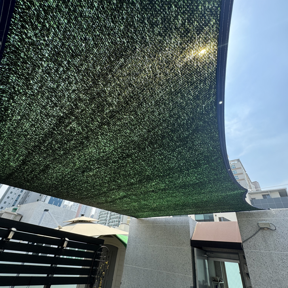 그늘막 옥상 차광막 주문제작 그늘애 썬쉐이드 햇빛 가림막 95% 1m x 1m 2면 천막