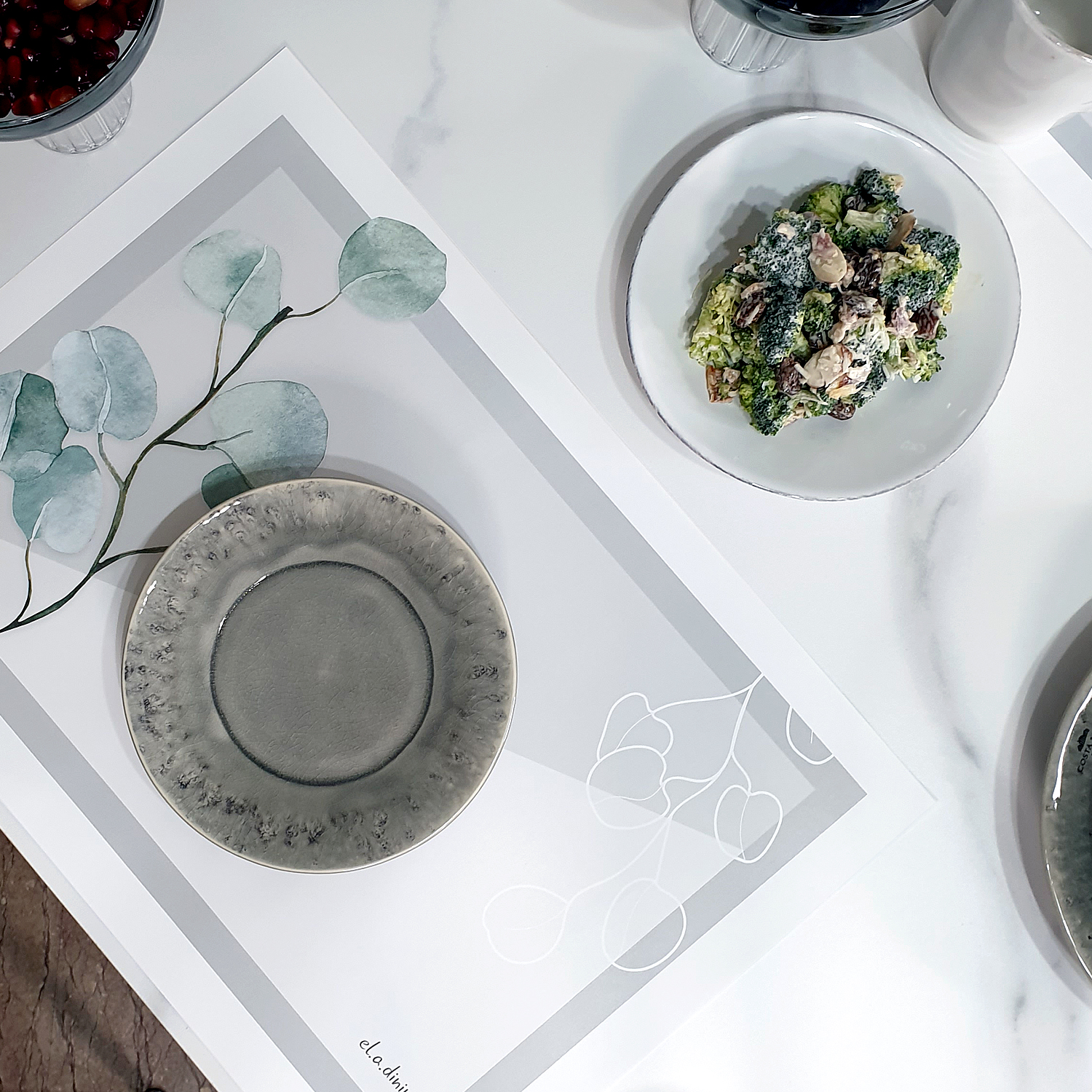 일회용 종이 테이블 식탁매트 10P 세트 뉴그린리프 엘라다이닝