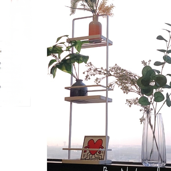 높은 사이드 테이블 화분 테이블 얇은 테이블 소품 진열 탁자