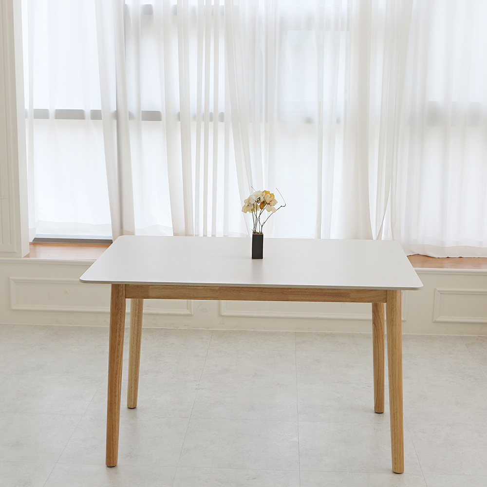 어텀 세라믹테이블 포세린 1200 직사각 4인 원목 식탁 테이블 카페테이블