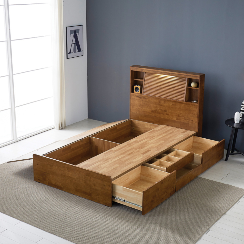 엔나템바보드침대 호텔식침대프레임 원목 파운데이션