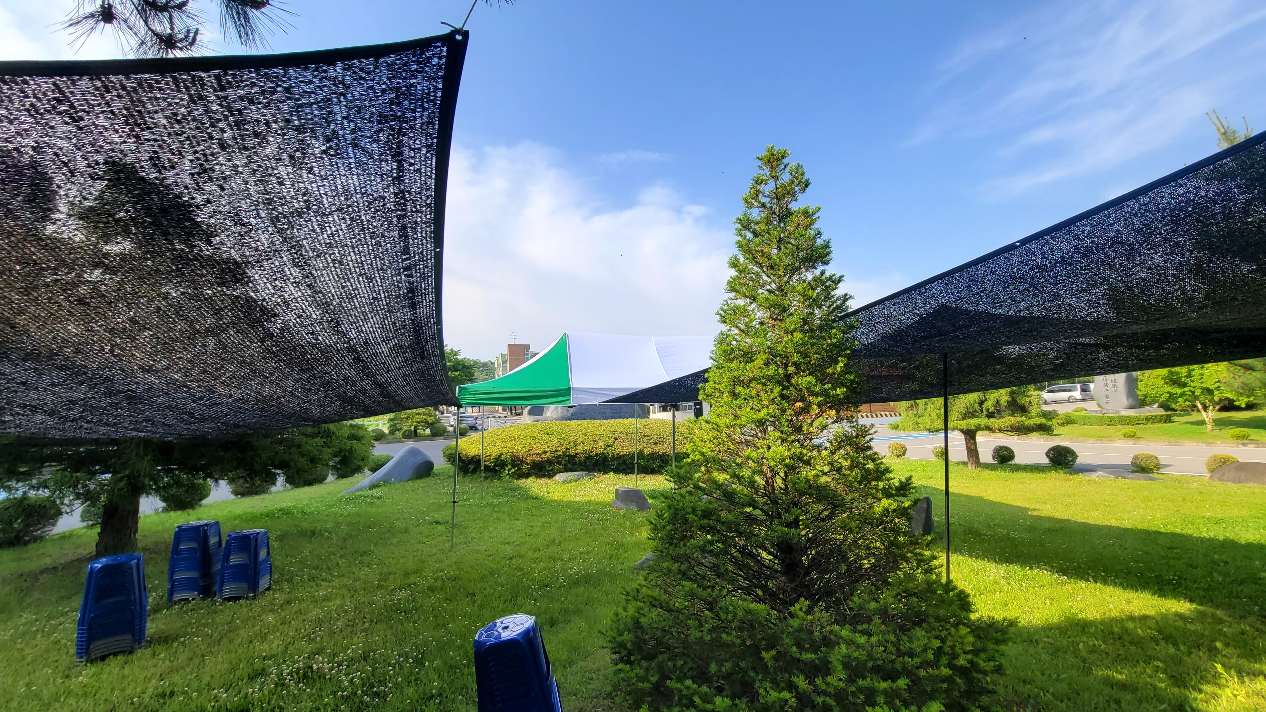 그늘막 옥상 차광막 95% 6Mx10M 천막 햇빛 가림막 썬쉐이드 그늘애