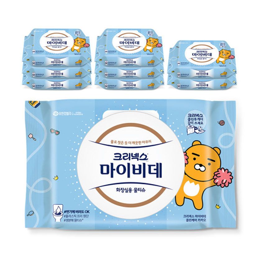 크리넥스 마이비데 클린케어 카카오 캡 40매X9팩