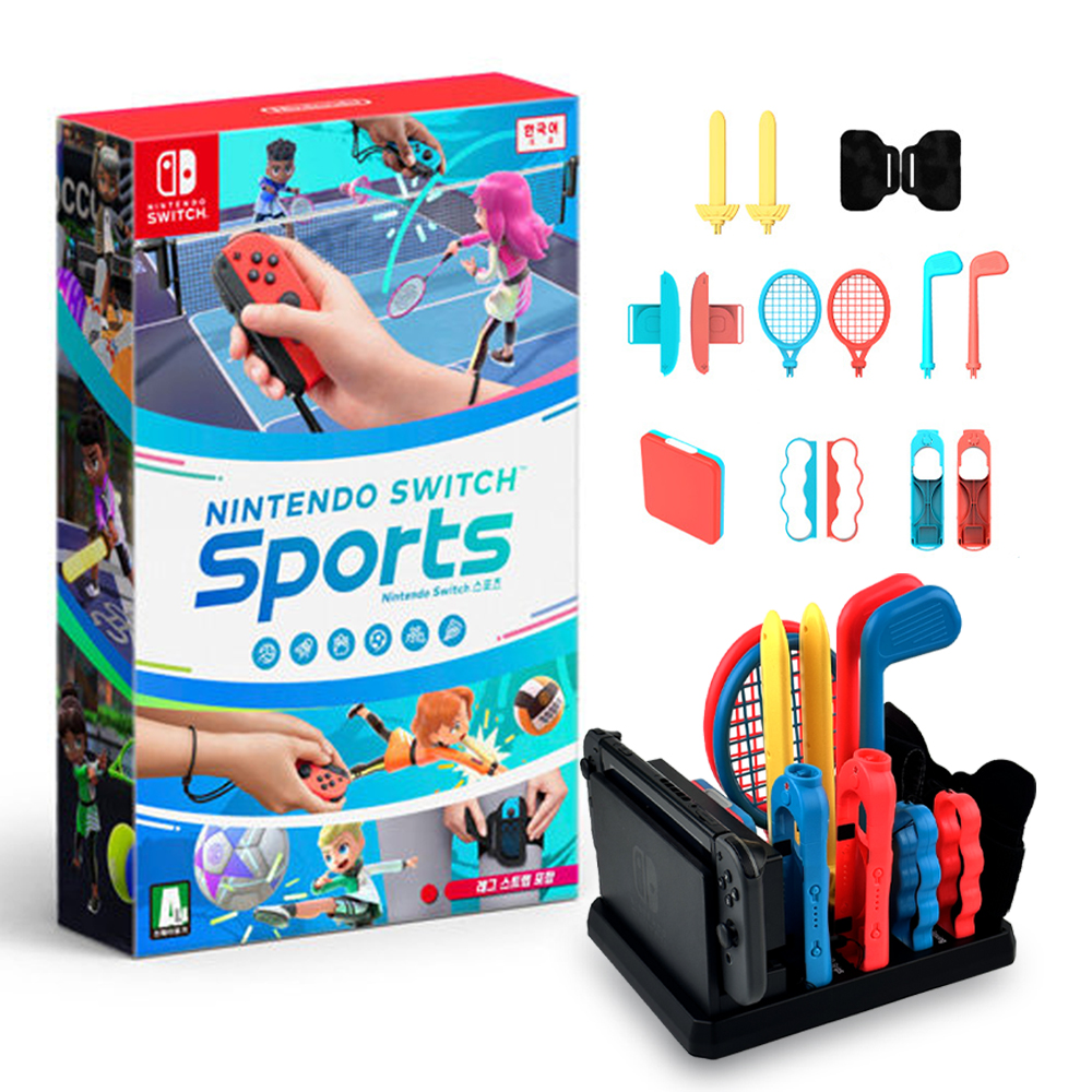 닌텐도 스위치 스포츠+스포츠 그립 올인원 키트 16세트 제품 이미지