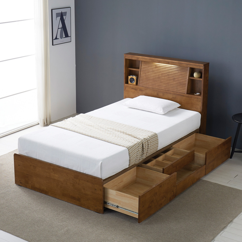 엔나템바보드침대 호텔식침대프레임 원목 파운데이션