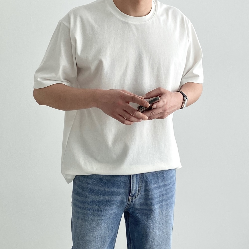 1+1 남자흰티 흰색반팔티 무지티
