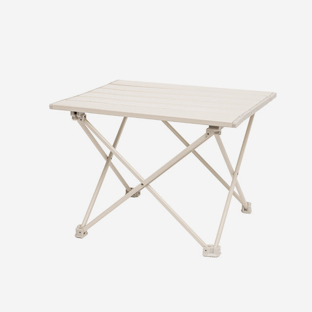 KOOLMAN 쿨맨 캠핑테이블 알루미늄 경량 접이식 S, 아이보리