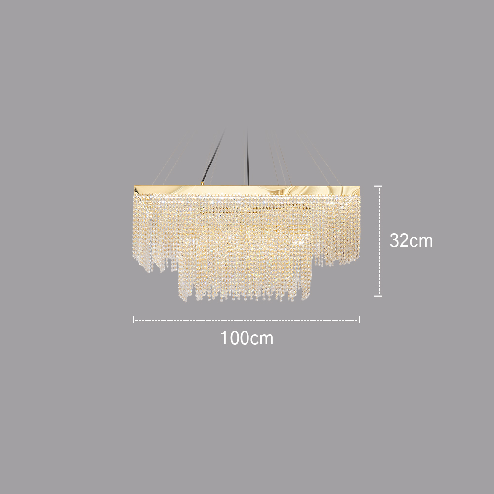 LED 식탁조명 식탁등 베르 크리스탈 150W 인테리어 샹들리에 - 상세 이미지 5