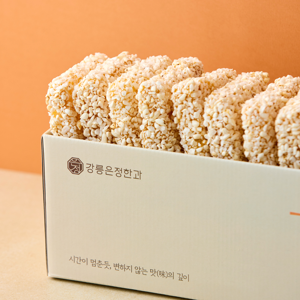 강릉한과 찹쌀/통밥한과 600g 과줄 과즐 수제 유과 전통 답례품 - 상세 이미지 3