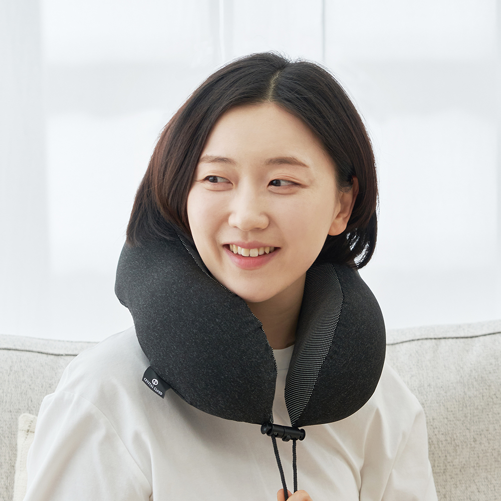 크리스탈클라우드 여행용 메모리폼 목베개 + 수면안대 + 귀마개 + 파우치 세트 - 상세 이미지 2